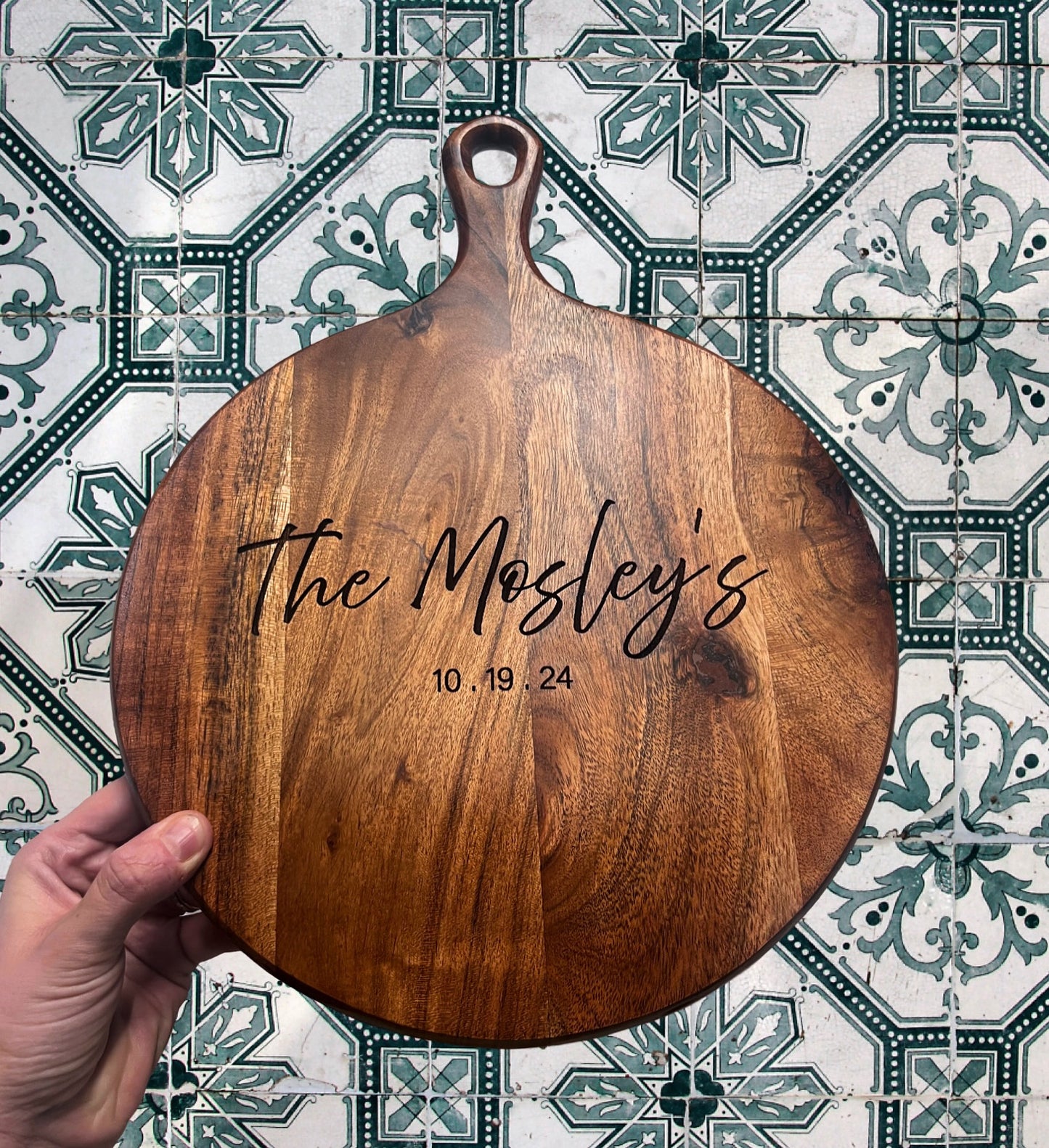 Mini Walnut Charcuterie Tray - Personalized with Laser Engraved Quote, Name, or Phrase