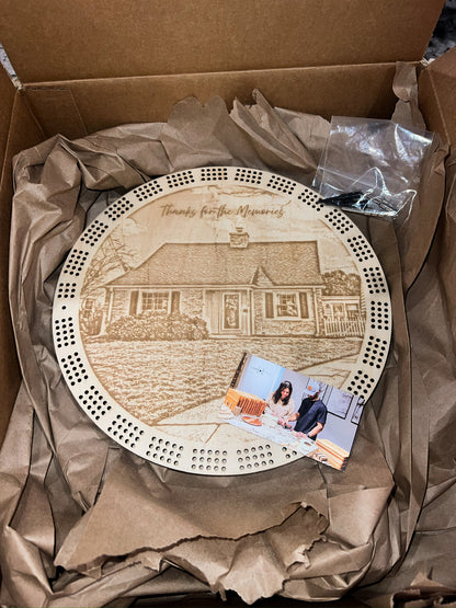 Custom Laser Engraved Cribbage Boards | Personalized Wooden Cribbage Boards for Gifts